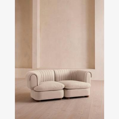 Soho Home Rava Modular Sofa, Three Seater, Linen, Bisque