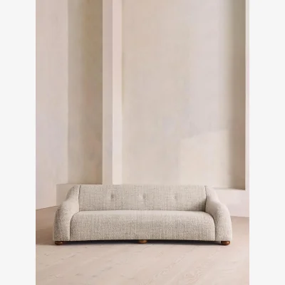 Soho Home Liana Three Seater Sofa, Cotton Linen Tweed, UK