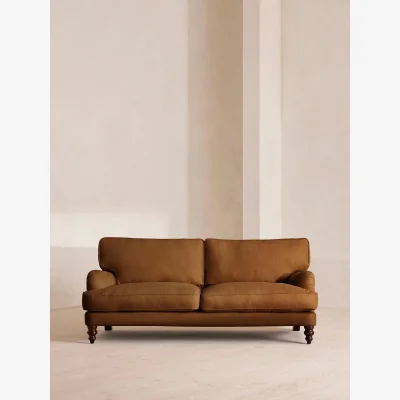 Soho Home Arundel Three Seater, Sofa, Linen, Terracotta