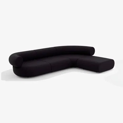 Tom Dixon Tom Dixon - Fat L-Shaped Modular Sofa - Configuration 3 - Navy (Kvadrat Autumn  0791)