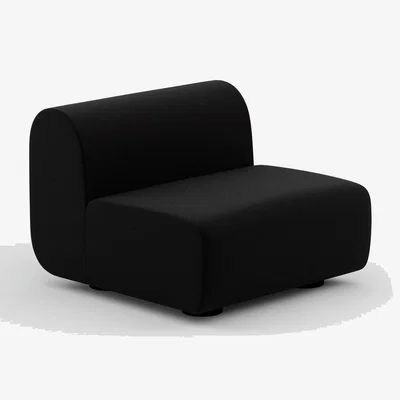Tom Dixon Tom Dixon - PLUMP Sofa Middle Module - Black (Kvadrat Hero 2 0192)