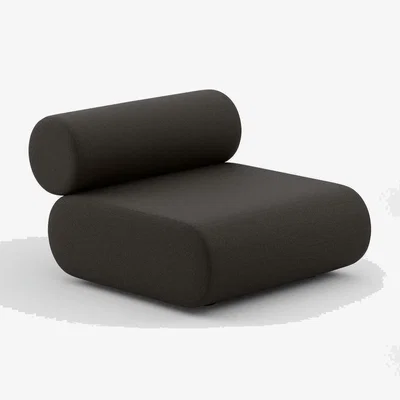 Tom Dixon Tom Dixon - FAT Sofa Middle Module - Dark Grey (Kvadrat Divina Melange 0180)