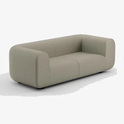 Tom Dixon Tom Dixon - PLUMP 2.5-Seater Sofa - Configuration 1 - White (Kvadrat Autumn 0101)
