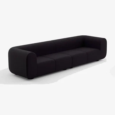 Tom Dixon Tom Dixon - Plump 4-Seater Modular Sofa - Configuration 4 - Navy (Kvadrat Autumn 0791)
