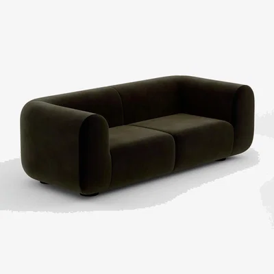 Tom Dixon Tom Dixon - PLUMP 2.5-Seater Sofa - Configuration 1 - Forest (Royal 162)