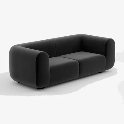 Tom Dixon Tom Dixon - PLUMP 2.5-Seater Sofa - Configuration 1 - Niagara (Royal 158)