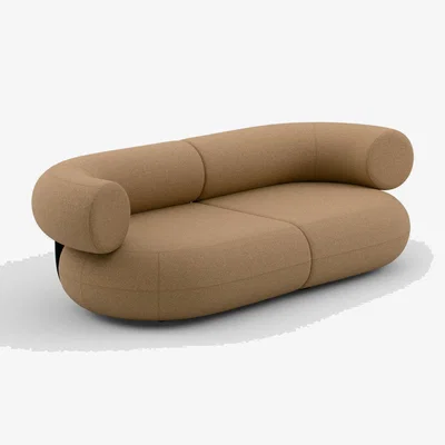 Tom Dixon Tom Dixon - Fat 2.5-Seater Modular Sofa - Configuration 1 - Spice (Linara 2494 142)