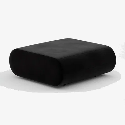 Tom Dixon Tom Dixon - FAT Sofa Ottoman - Black (Kvadrat Gentle 0193)