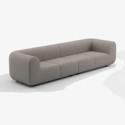 Tom Dixon Tom Dixon - Plump 4-Seater Modular Sofa - Configuration 4 - Clay (Linara 2494 93)