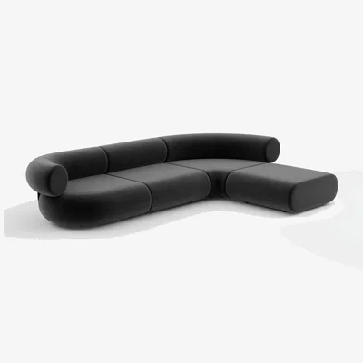 Tom Dixon Tom Dixon - Fat L-Shaped Modular Sofa - Configuration 3 - Niagara (Royal 158)