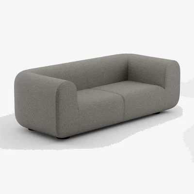Tom Dixon Tom Dixon - PLUMP 2.5-Seater Sofa - Configuration 1 - Grey (Kvadrat Melange Nap 0111)