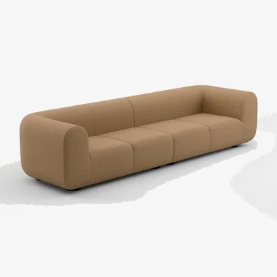 Tom Dixon Tom Dixon - Plump 4-Seater Modular Sofa - Configuration 4 - Spice (Linara 2494 142)
