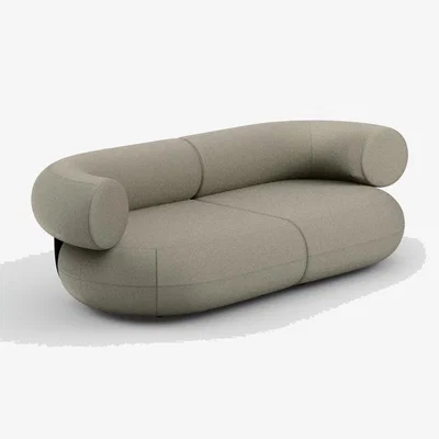 Tom Dixon Tom Dixon - Fat 2.5-Seater Modular Sofa - Configuration 1 - White (Kvadrat Autumn 0101)