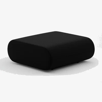 Tom Dixon Tom Dixon - FAT Sofa Ottoman - Black (Kvadrat Hallingdal 0190)