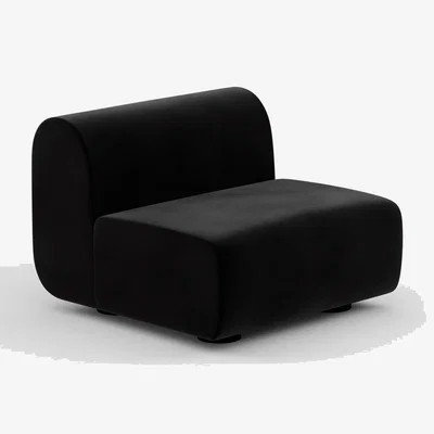 Tom Dixon Tom Dixon - PLUMP Sofa Middle Module - Black (Kvadrat Gentle 0193)