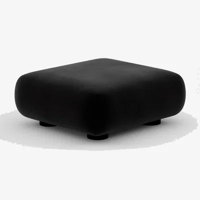 Tom Dixon Tom Dixon - PLUMP Sofa Ottoman - Black (Kvadrat Gentle 0193)