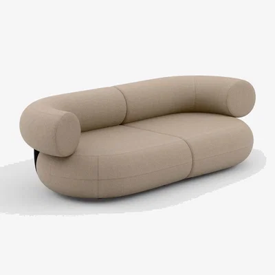 Tom Dixon Tom Dixon - Fat 2.5-Seater Modular Sofa - Configuration 1 - Clay (Alpine 84)