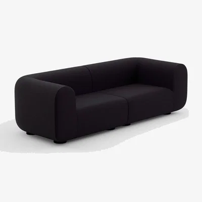 Tom Dixon Tom Dixon - Plump 3-Seater Wide Modular Sofa - Configuration 3 - Navy (Kvadrat Autumn 0791)