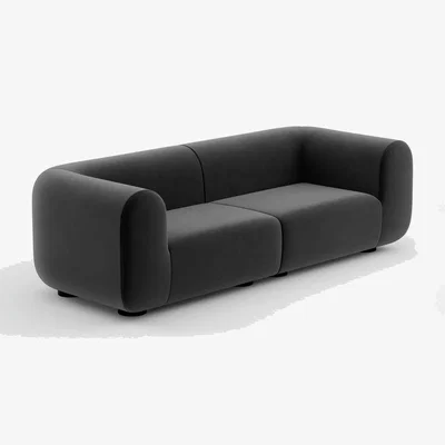 Tom Dixon Tom Dixon - Plump 3-Seater Wide Modular Sofa - Configuration 3 - Niagara (Royal 158)