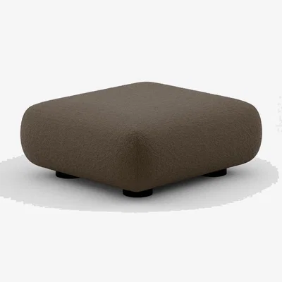 Tom Dixon Tom Dixon - PLUMP Sofa Ottoman - Light Brown (Kvadrat Elle 0280)