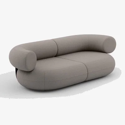 Tom Dixon Tom Dixon - Fat 2.5-Seater Modular Sofa - Configuration 1 - Clay (Linara 2494 93)