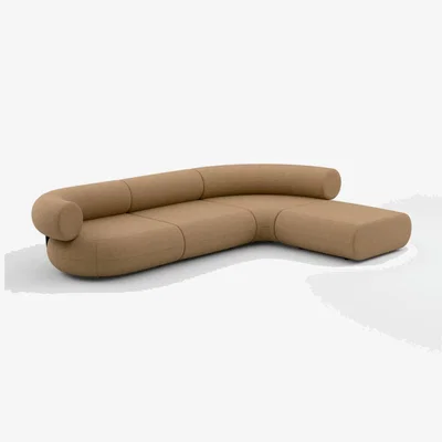 Tom Dixon Tom Dixon - Fat L-Shaped Modular Sofa - Configuration 3 - Spice (Linara 2494 142)
