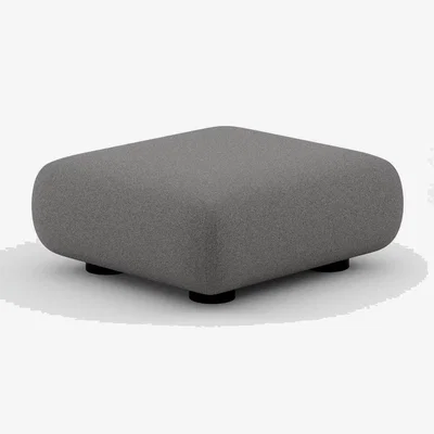Tom Dixon Tom Dixon - PLUMP Sofa Ottoman - Mid Grey (Kvadrat Hallingdal 0130)