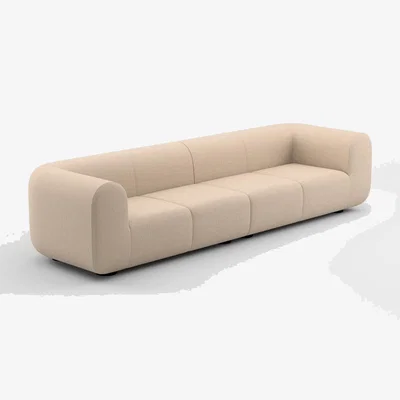 Tom Dixon Tom Dixon - Plump 4-Seater Modular Sofa - Configuration 4 - Porridge (Linara 2494 05)