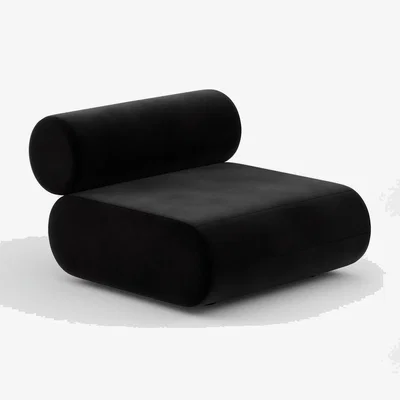 Tom Dixon Tom Dixon - FAT Sofa Middle Module - Black (Kvadrat Gentle 0193)