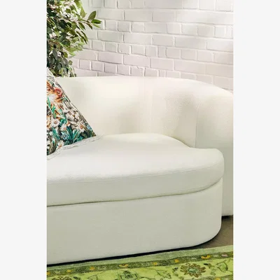 Urban Outfitters Armand White Two-Seater Storage Sofa - Cream 162cm x 96cm x 73cm at Urban Outfitters