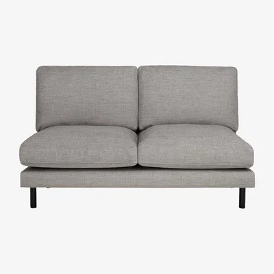 Woods Furniture Forli Medium Sofa - No Arm - Forli Medium Sofa No Arm in Leather