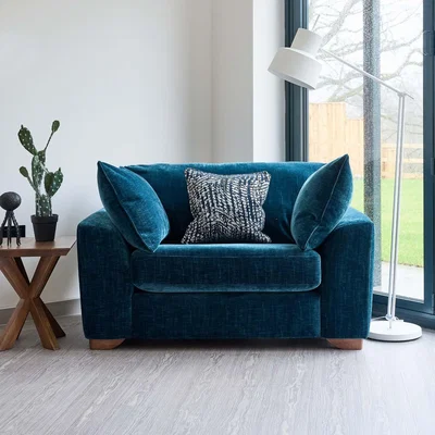 Woods Furniture Milo Cuddler - Milo Cuddler Aquaclean Fabric