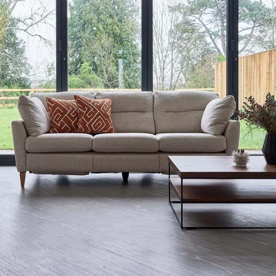 Woods Furniture Montana 3 Seater Motion Lounger - Montana 3 Seater Motion Lounger Opulence Velvet