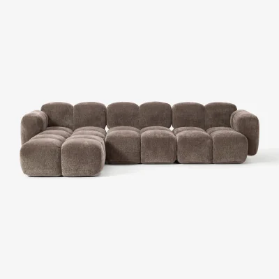 Westwing Modular Sofa Tayla (4-seater) with Ottoman (left/right)