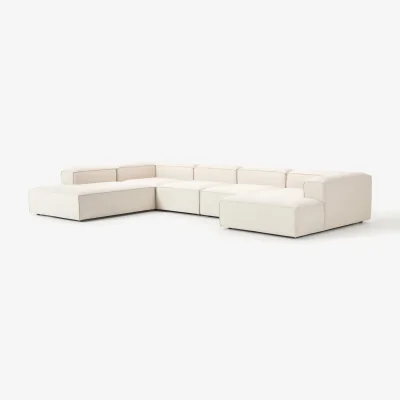 Westwing XL Linen Blend Modular Sofa Lennon