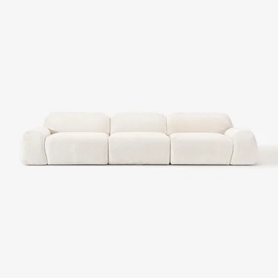 Westwing Modular Teddy-Bouclé Sofa Wolke (4-seater)
