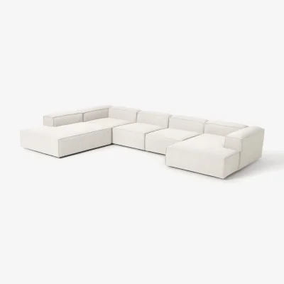 Westwing XL Bouclé Modular Sofa Lennon