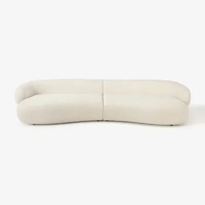 Westwing Teddy Bouclé Sofa Alba (4-seater)