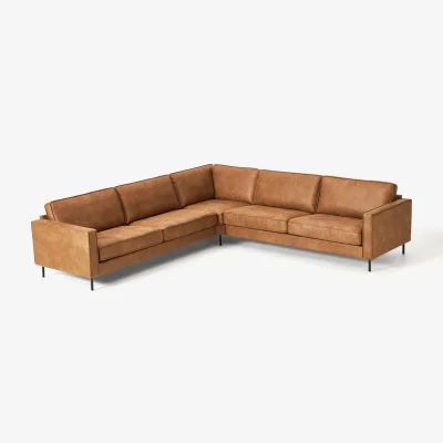Westwing Large Recycled Leather Sofa Hunter