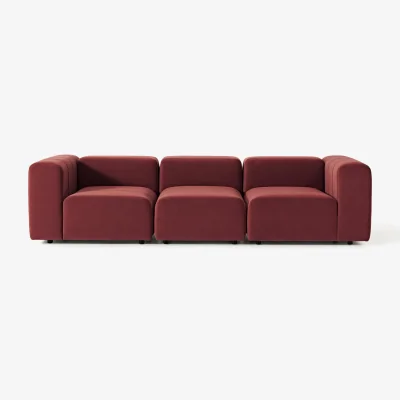 Westwing Modular Velvet Sofa Lena (4-seater)