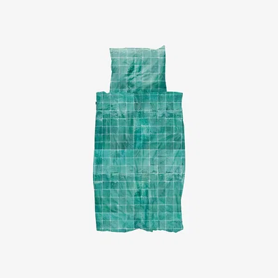 Cuckooland Snurk Tiles Duvet Bedding Set - Vintage Rose