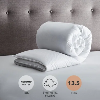 Dunelm Fogarty Soft Touch 13.5 Tog Duvet White