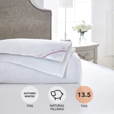Dunelm Dorma Hungarian Goose Down 13.5 Tog Duvet White