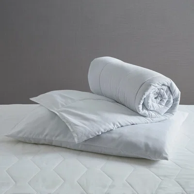 Dunelm Anti-Allergy 4 Tog Cot Bed / Toddler Roll Duvet and Pillow Set White