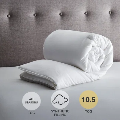 Dunelm Fogarty Just Like Down 10.5 Tog Duvet White