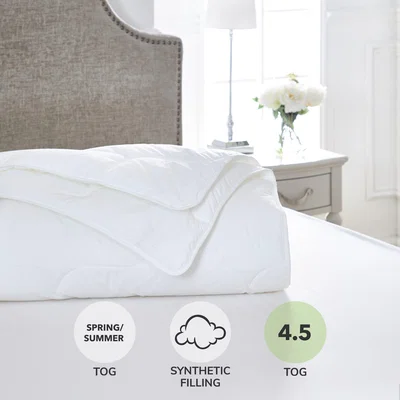 Dunelm Dorma Sumptuous Down Like 4.5 Tog Duvet White