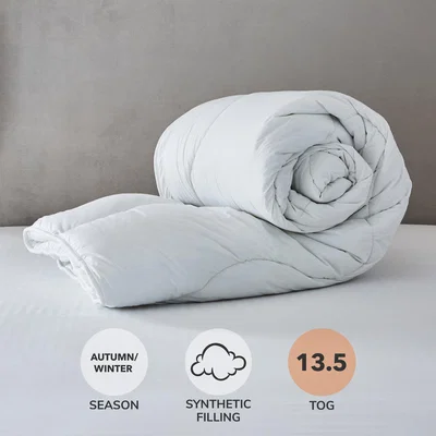 Dunelm Hotel Down Touch 13.5 Tog Duvet White