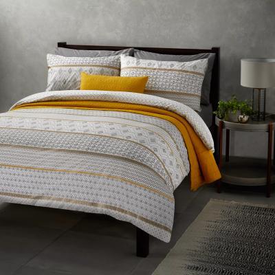 John Lewis John Lewis & Partners Textured and Decorative Fusion Nisha Stripe Duvet Cover Set