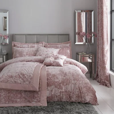 La Redoute Crushed Velvet Easy Care Duvet Set