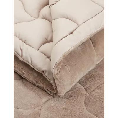 Marks & Spencer M&S Fleece 10.5 Tog Quilted Coverless Duvet Set - 5FT - Grey, Grey